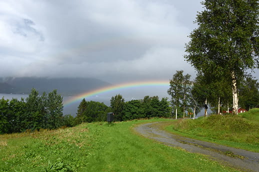 Rainbow in Kristiansund, Norway